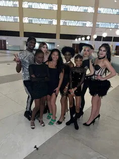Jordan Brooks-Emmi Saufley and models from Runway for a Cause in NYC for 2022 NYFW. Models