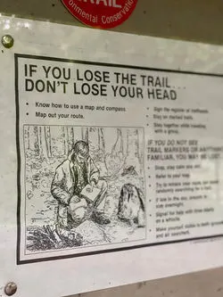 Sage Advice to Hikers.MWood